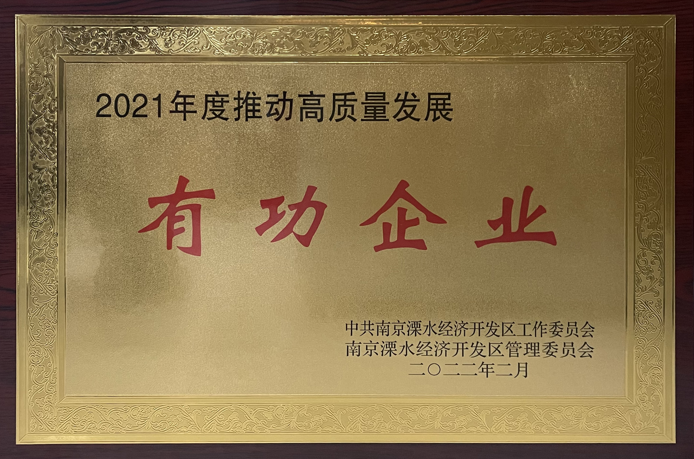 2021年度推動高質量發(fā)展有功企業(yè)...